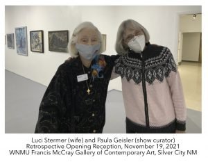 Luci Stermer and Paula Geisler At The Opening Reception
