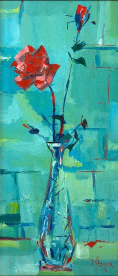 John Stermer: "Rose" in acrylic. ©JohnStermerEstate/JohnStermerLLC